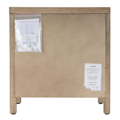 Butler Specialty Company - Nora 25 in. W Rectangular Wood 3 Drawer Nightstand, Light Brown - 5848492 view 5