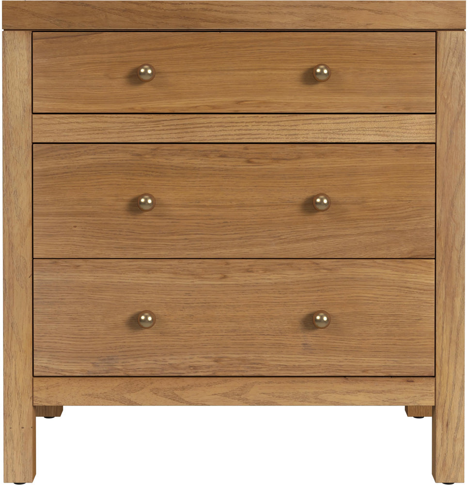 Butler Specialty Company Nora 25 in. W Rectangular Wood 3 Drawer Nightstand  - Natural - 5848452 view 2