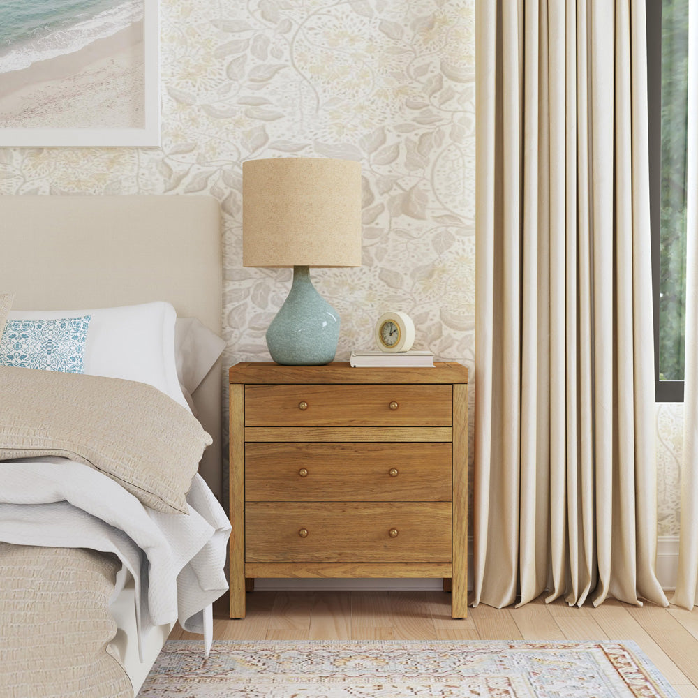 Butler Specialty Company Nora 25 in. W Rectangular Wood 3 Drawer Nightstand  - Natural - 5848452 view 7