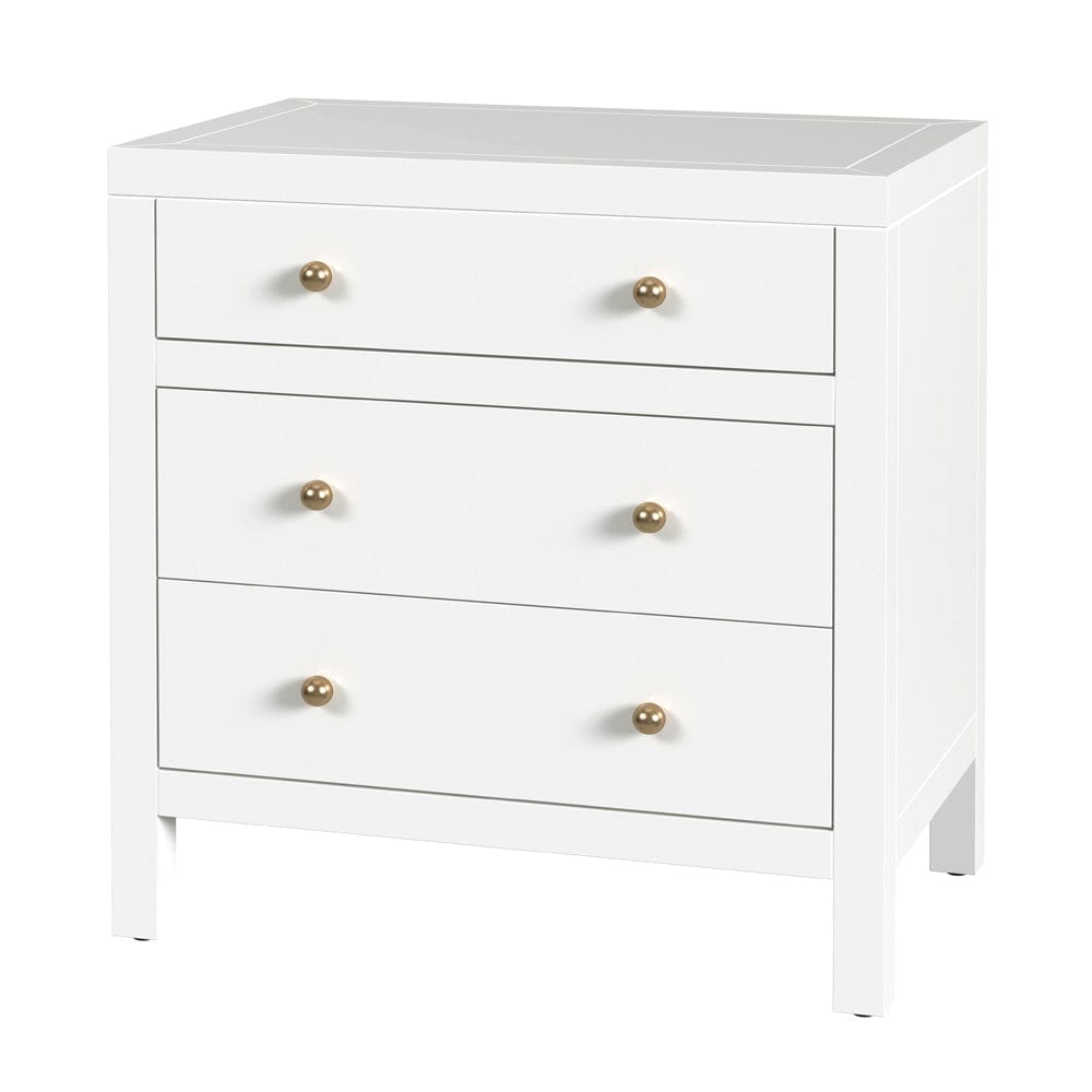 Butler Specialty Company - Nora 25 in. W Rectangular Wood 3 Drawer Nightstand, Smooth White - 5848304 view 1