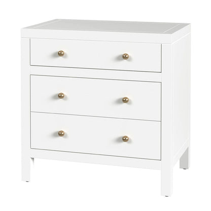 Butler Specialty Company - Nora 25 in. W Rectangular Wood 3 Drawer Nightstand, Smooth White - 5848304 view 1