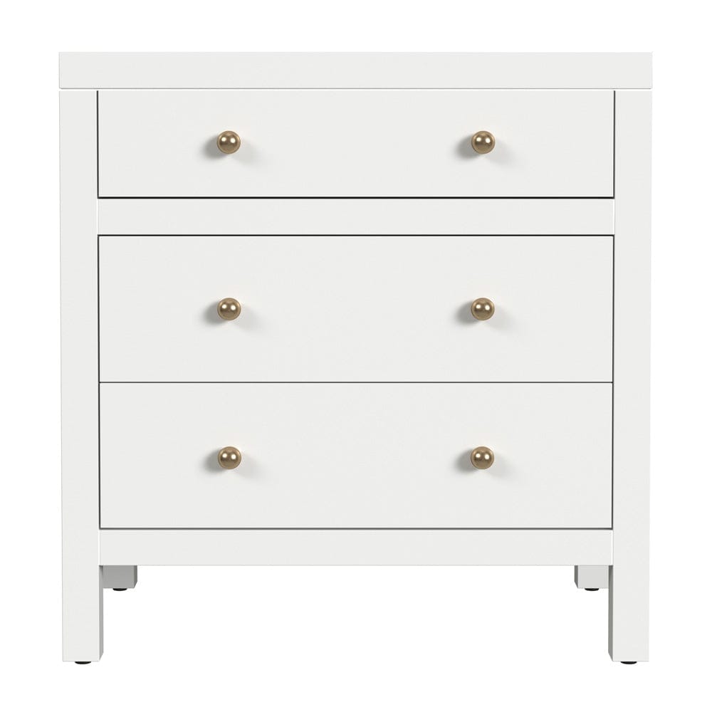 Butler Specialty Company - Nora 25 in. W Rectangular Wood 3 Drawer Nightstand, Smooth White - 5848304 view 2