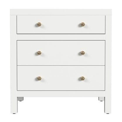 Butler Specialty Company - Nora 25 in. W Rectangular Wood 3 Drawer Nightstand, Smooth White - 5848304 view 2