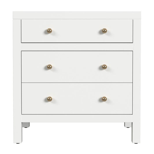 Butler Specialty Company - Nora 25 in. W Rectangular Wood 3 Drawer Nightstand, Smooth White - 5848304 view 2