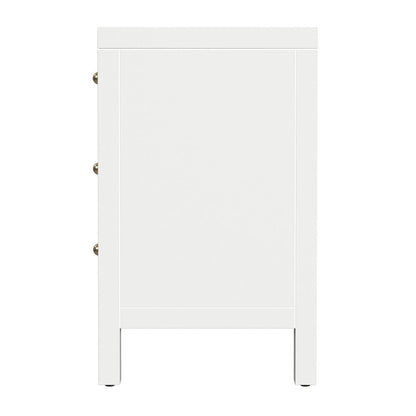 Butler Specialty Company - Nora 25 in. W Rectangular Wood 3 Drawer Nightstand, Smooth White - 5848304 view 3