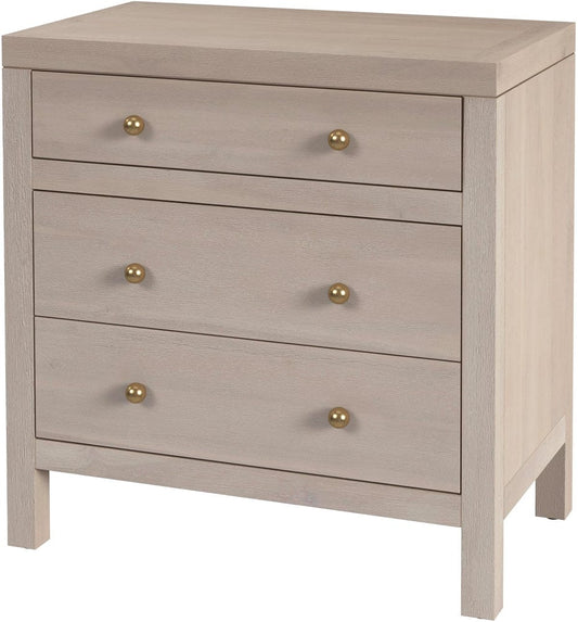 Butler Specialty Company Nora 25 in. W Rectangular Wood 3 Drawer Nightstand  - Taupe - 5848450 view 1