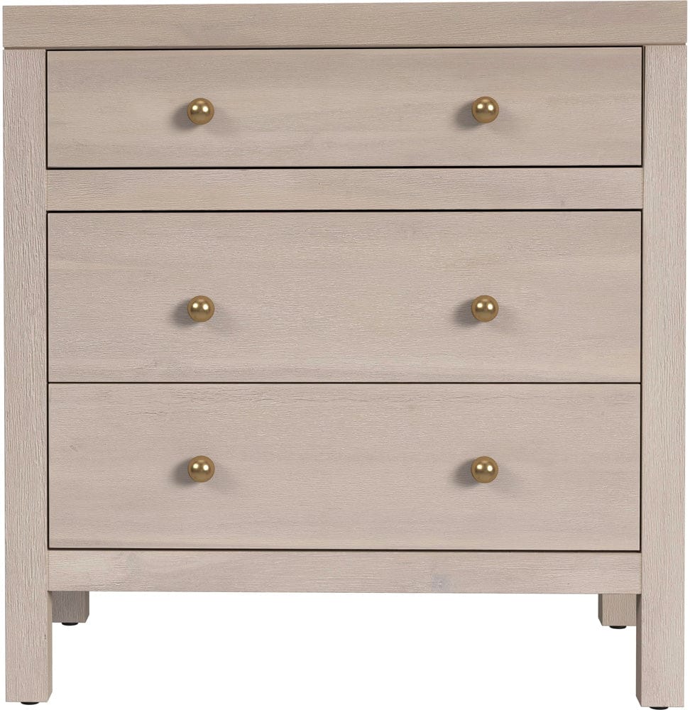 Butler Specialty Company Nora 25 in. W Rectangular Wood 3 Drawer Nightstand  - Taupe - 5848450 view 2