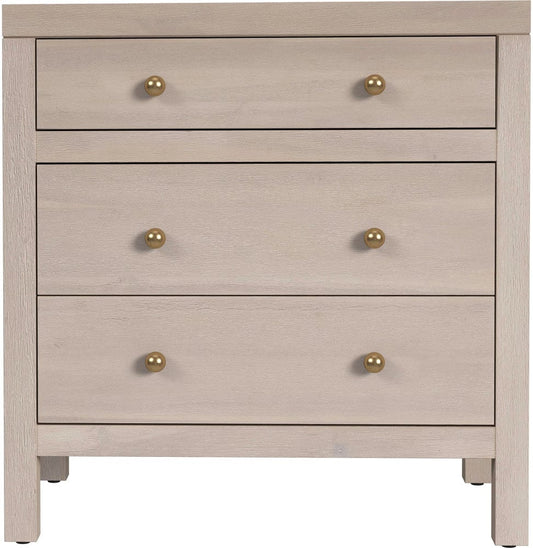 Butler Specialty Company Nora 25 in. W Rectangular Wood 3 Drawer Nightstand  - Taupe - 5848450 view 2