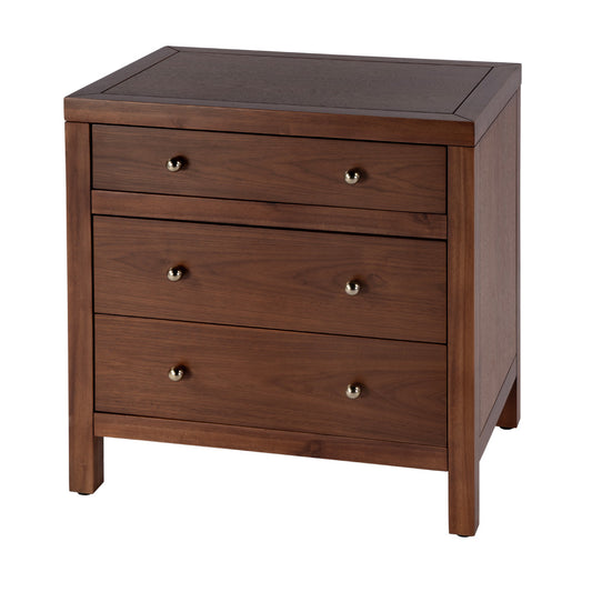 Butler Specialty Company - Nora 25 in. W Rectangular Wood 3 Drawer Nightstand, Walnut - 5848489 view 1