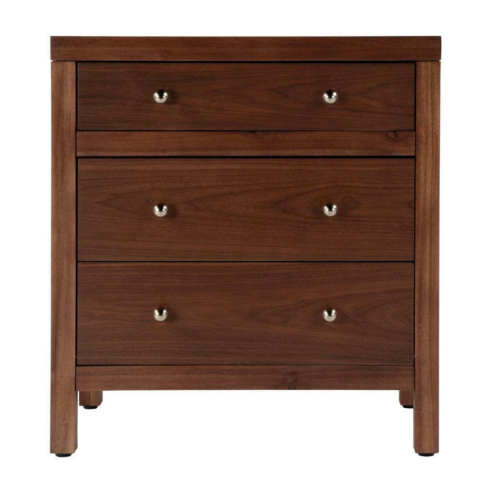 Butler Specialty Company - Nora 25 in. W Rectangular Wood 3 Drawer Nightstand, Walnut - 5848489 view 2