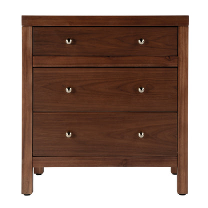 Butler Specialty Company - Nora 25 in. W Rectangular Wood 3 Drawer Nightstand, Walnut - 5848489 view 2