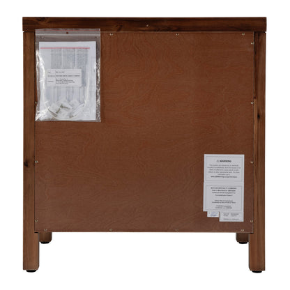 Butler Specialty Company - Nora 25 in. W Rectangular Wood 3 Drawer Nightstand, Walnut - 5848489 view 5