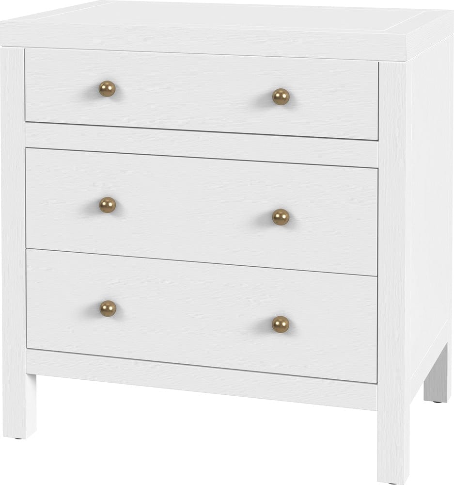 Butler Specialty Company Nora 25 in. W Rectangular Wood 3 Drawer Nightstand  - White - 5848477 view 1