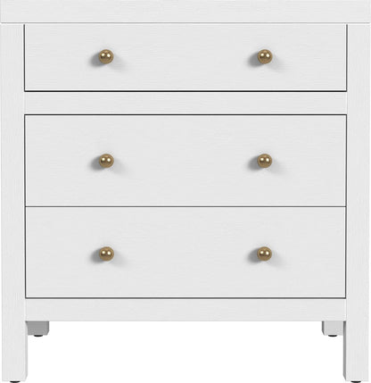 Butler Specialty Company Nora 25 in. W Rectangular Wood 3 Drawer Nightstand  - White - 5848477 view 2