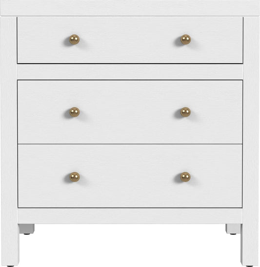 Butler Specialty Company Nora 25 in. W Rectangular Wood 3 Drawer Nightstand  - White - 5848477 view 2