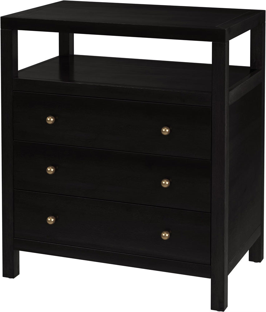 Butler Specialty Company Nora 27 in. W Wood 3 Drawer Tall Nightstand with Shelf  - Coffee - 5941451 view 1