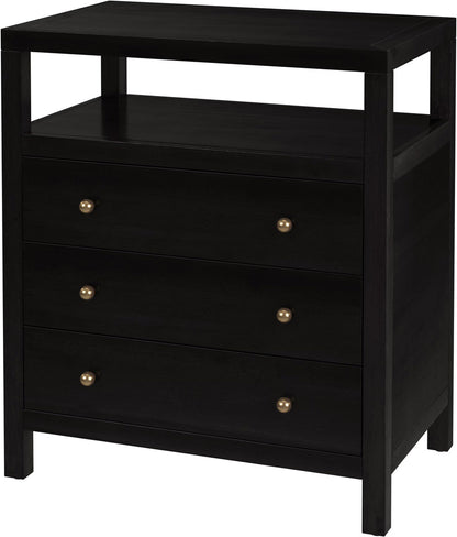 Butler Specialty Company Nora 27 in. W Wood 3 Drawer Tall Nightstand with Shelf  - Coffee - 5941451 view 1