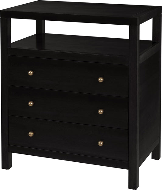 Butler Specialty Company Nora 27 in. W Wood 3 Drawer Tall Nightstand with Shelf  - Coffee - 5941451 view 1
