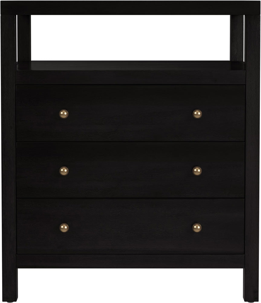 Butler Specialty Company Nora 27 in. W Wood 3 Drawer Tall Nightstand with Shelf  - Coffee - 5941451 view 2