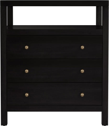 Butler Specialty Company Nora 27 in. W Wood 3 Drawer Tall Nightstand with Shelf  - Coffee - 5941451 view 2