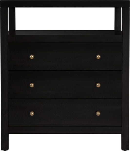 Butler Specialty Company Nora 27 in. W Wood 3 Drawer Tall Nightstand with Shelf - Coffee - 5941451 view 2