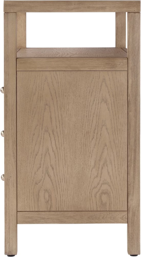 Butler Specialty Company Nora 27 in. W Wood 3 Drawer Tall Nightstand with Shelf  - Light Brown - 5941492 view 4