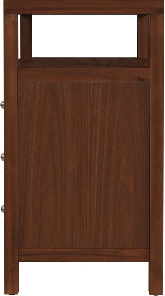 Butler Specialty Company Nora 27 in. W Wood 3 Drawer Tall Nightstand with Shelf  - Medium Brown - 5941489 view 4