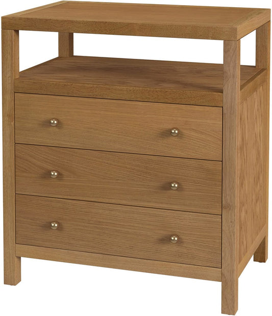 Butler Specialty Company Nora 27 in. W Wood 3 Drawer Tall Nightstand with Shelf  - Natural - 5941452 view 1
