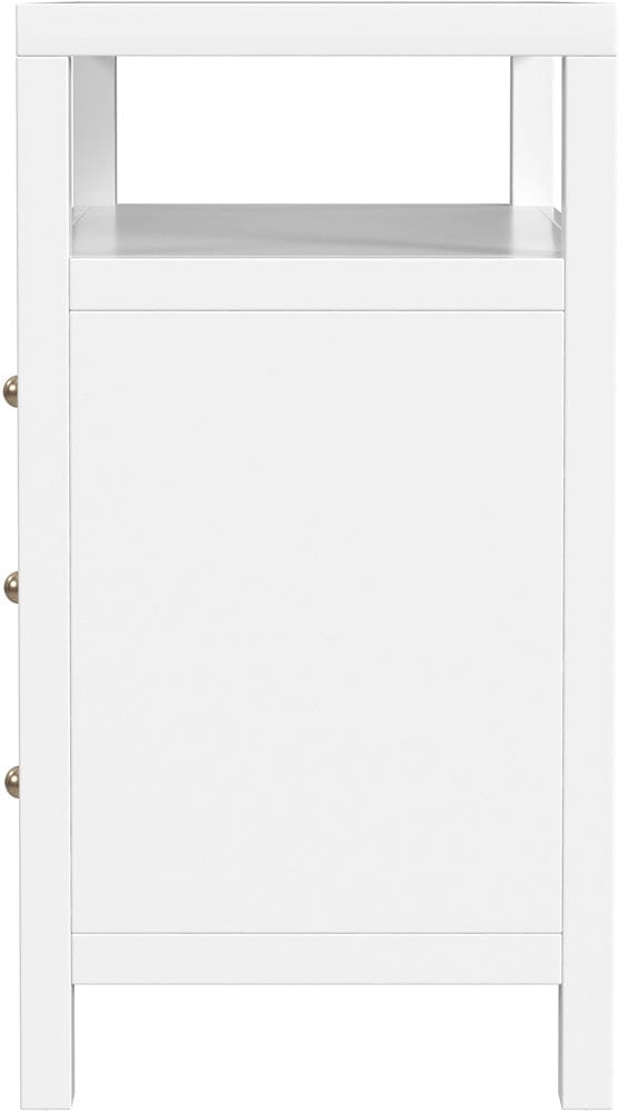 Butler Specialty Company Nora 27 in. W Wood 3 Drawer Tall Nightstand with Shelf  - White - 5941304 view 3