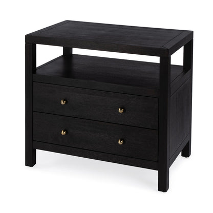 Butler Specialty Company - Nora 28 in. W 2 Drawer Wood Nightstand, Coffee - 5732451
