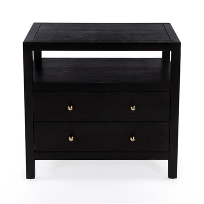 Butler Specialty Company - Nora 28 in. W 2 Drawer Wood Nightstand, Coffee - 5732451