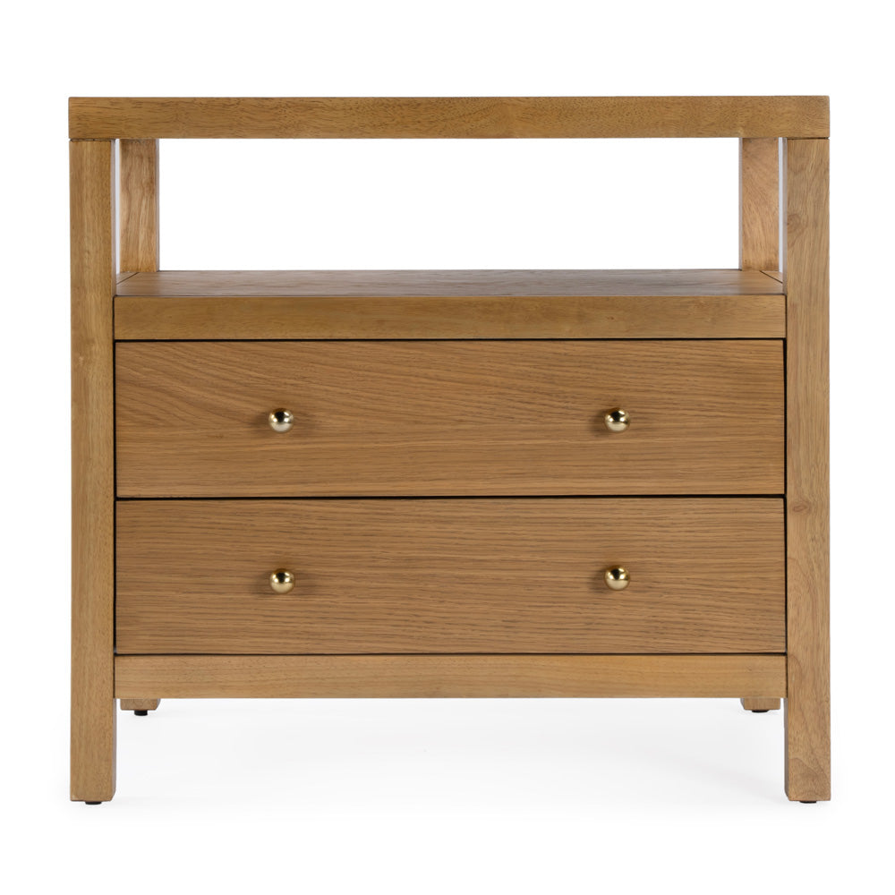 Butler Specialty Company - Nora 28 in. W 2 Drawer Wood Nightstand, Natural - 5732452