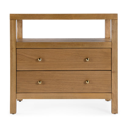 Butler Specialty Company - Nora 28 in. W 2 Drawer Wood Nightstand, Natural - 5732452