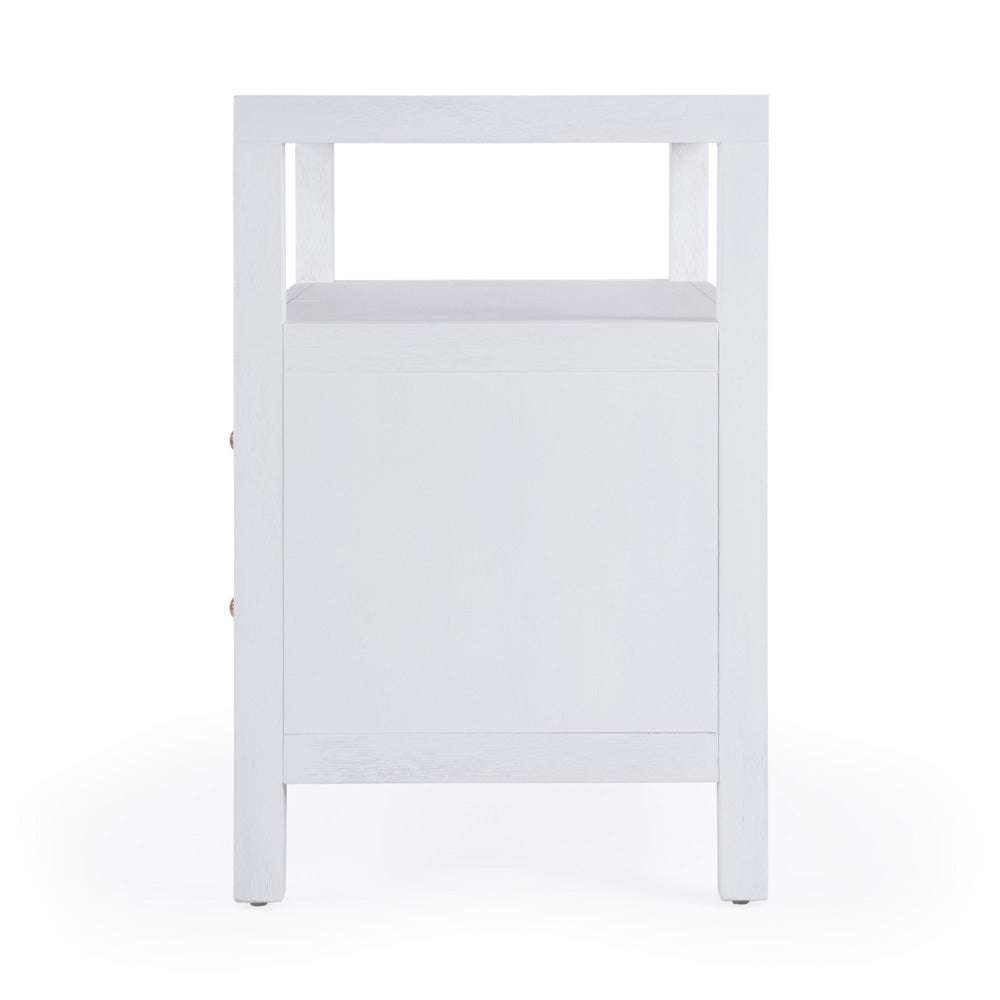Butler Specialty Company - Nora 28 in. W 2 Drawer Wood Nightstand, White - 5732477