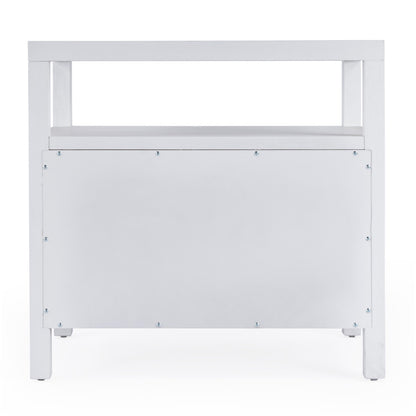 Butler Specialty Company - Nora 28 in. W 2 Drawer Wood Nightstand, White - 5732477