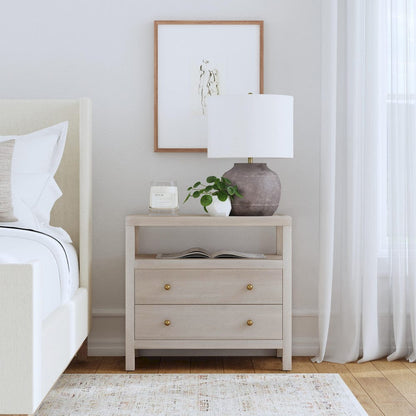 Butler Specialty Company - Nora 28 in. W 2 Drawer Wood Nightstand, Taupe - 5732450 view 6