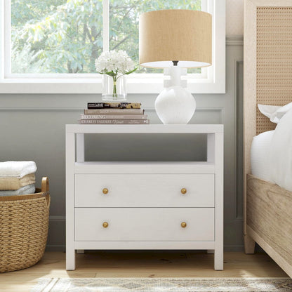 Butler Specialty Company - Nora 28 in. W 2 Drawer Wood Nightstand, White - 5732477 view 7