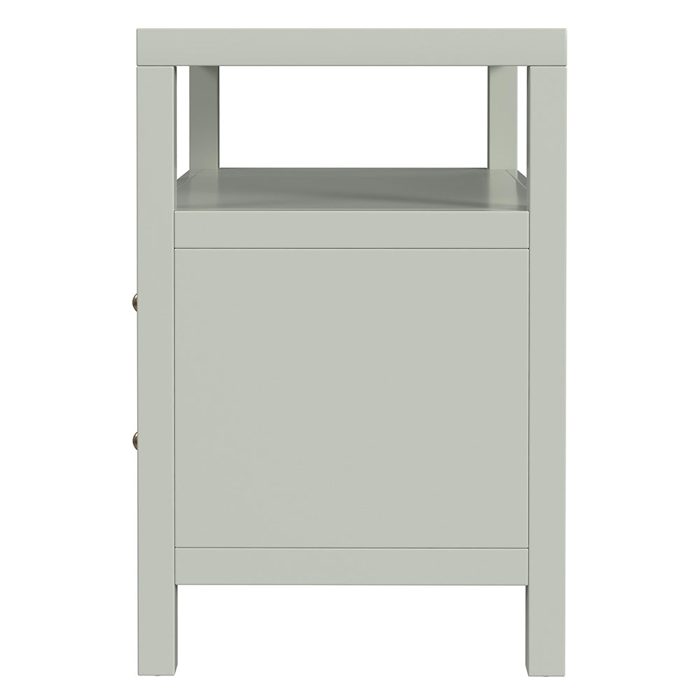 Butler Specialty Company - Nora 28 in. W Rectangular 2 Drawer Wide Nightstand w Open Shelf, Green - 5732480 View 3