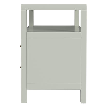 Butler Specialty Company - Nora 28 in. W Rectangular 2 Drawer Wide Nightstand w Open Shelf, Green - 5732480 View 3