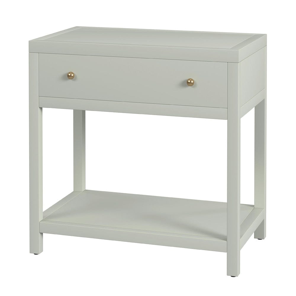 Butler Specialty Company - Nora 30 in. W Rectangular Wood 1 Drawer Wide Nightstand w Lower Open Shelf, Sage Green - 5943480 view 1