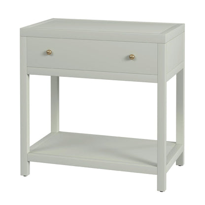 Butler Specialty Company - Nora 30 in. W Rectangular Wood 1 Drawer Wide Nightstand w Lower Open Shelf, Sage Green - 5943480 view 1