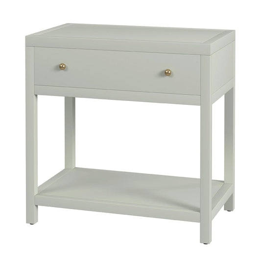 Butler Specialty Company - Nora 30 in. W Rectangular Wood 1 Drawer Wide Nightstand w Lower Open Shelf, Sage Green - 5943480 view 1