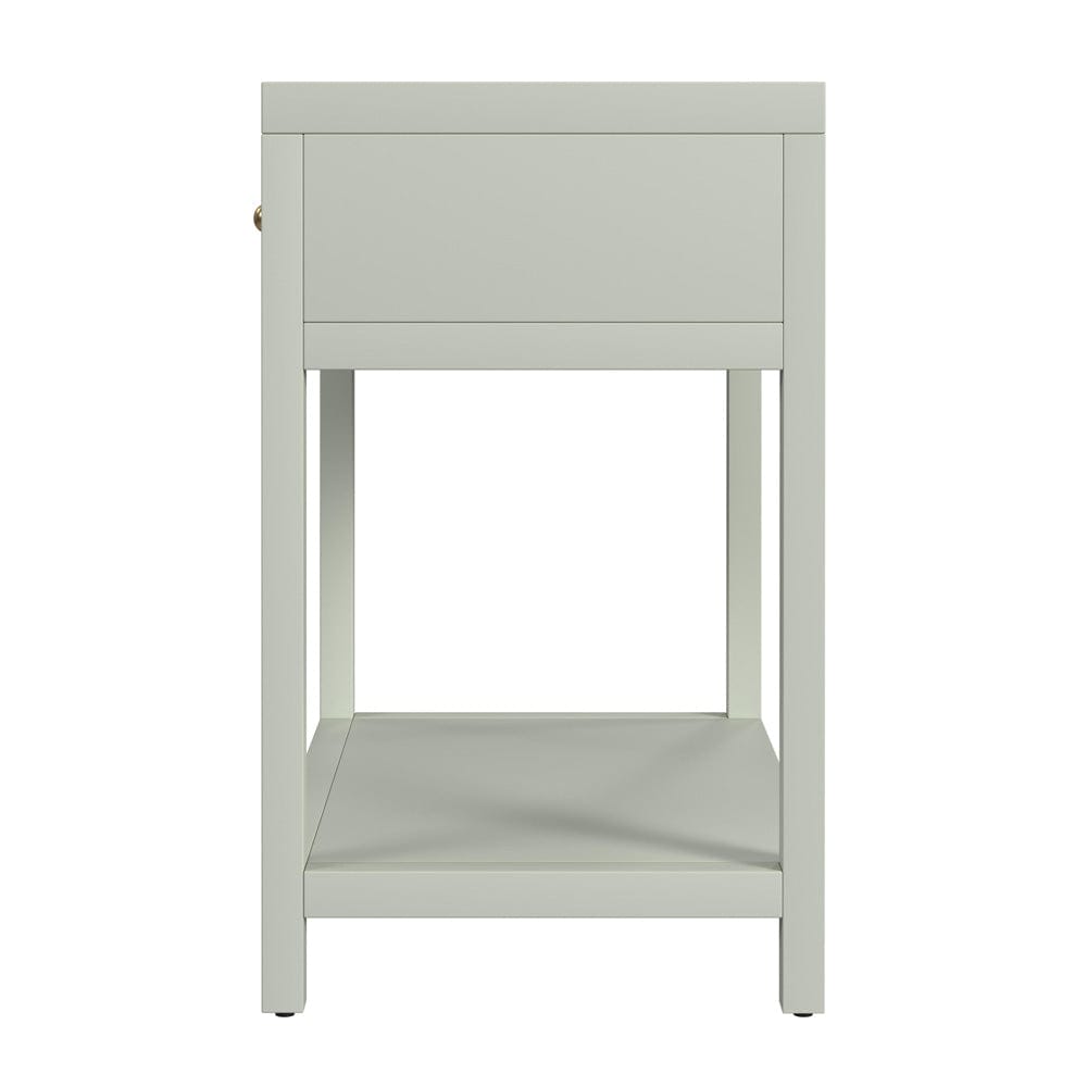 Butler Specialty Company - Nora 30 in. W Rectangular Wood 1 Drawer Wide Nightstand w Lower Open Shelf, Sage Green - 5943480 view 4