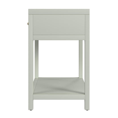 Butler Specialty Company - Nora 30 in. W Rectangular Wood 1 Drawer Wide Nightstand w Lower Open Shelf, Sage Green - 5943480 view 4