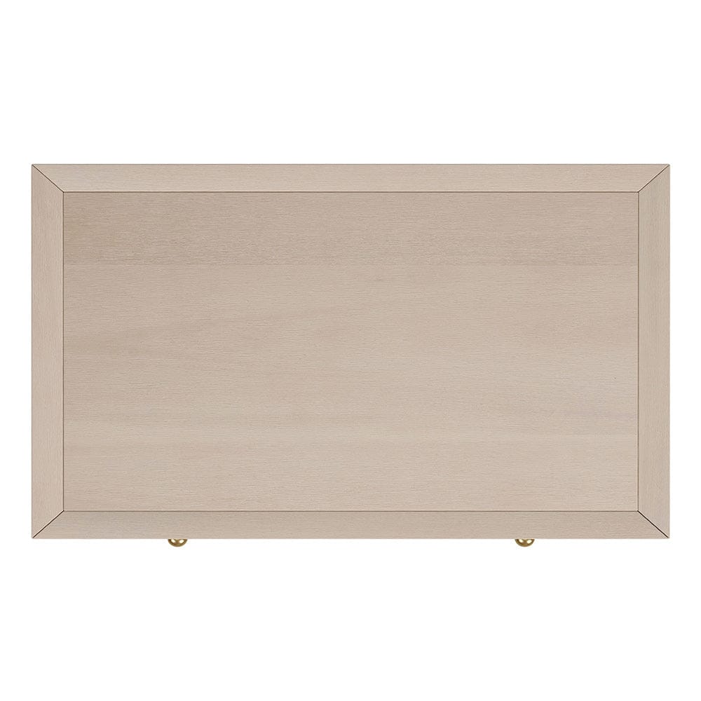 Butler Specialty Company - Nora 30 in. W Rectangular Wood 1 Drawer Wide Nightstand w Lower Open Shelf, Taupe - 5943450 View 4