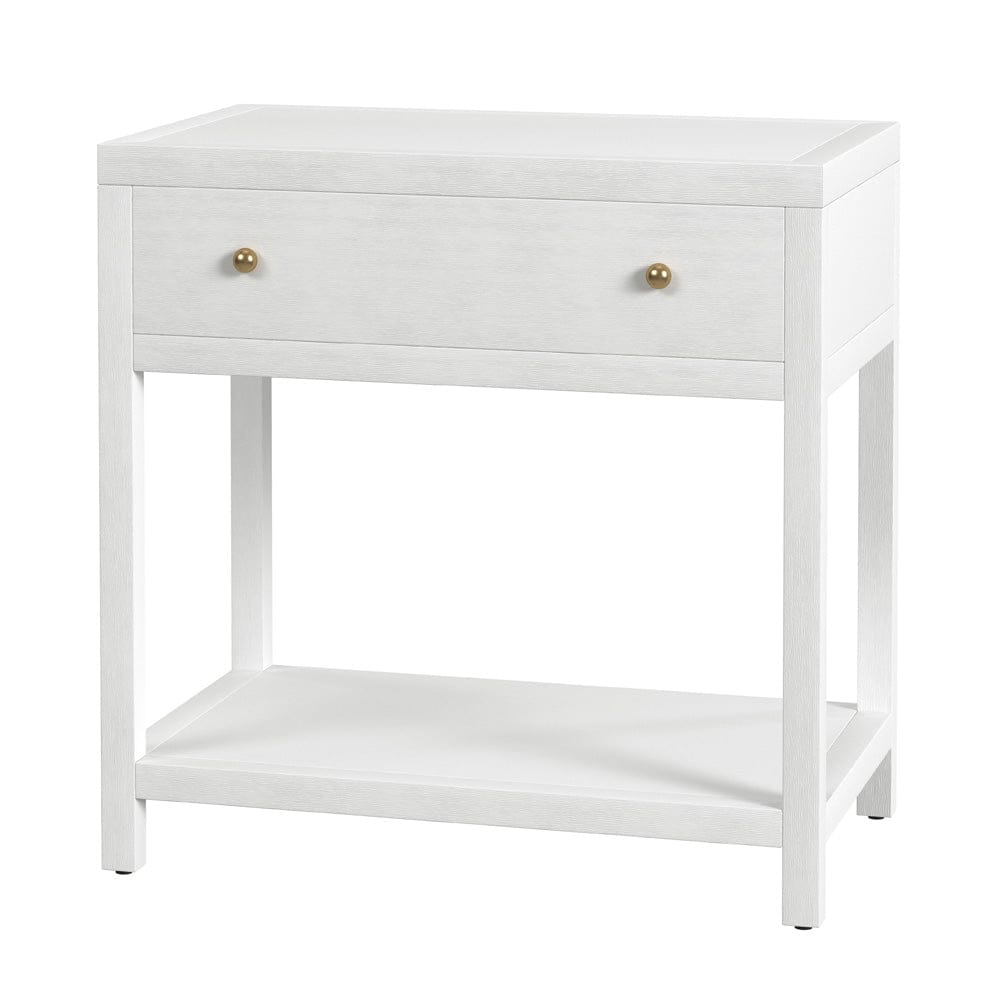 Butler Specialty Company - Nora 30 in. W Rectangular Wood 1 Drawer Wide Nightstand w Lower Open Shelf, White - 5943477 view 1