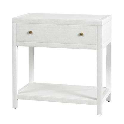 Butler Specialty Company - Nora 30 in. W Rectangular Wood 1 Drawer Wide Nightstand w Lower Open Shelf, White - 5943477 view 1