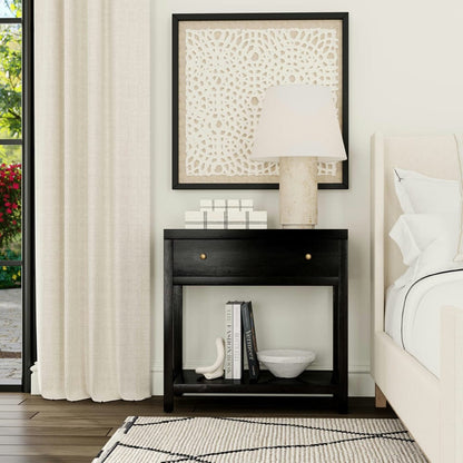Butler Specialty Company - Nora 30 in. W Wood 1 Drawer Wide Nightstand with Shelf  - Coffee - 5943451 view 6