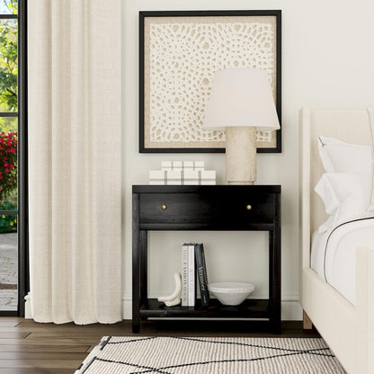 Butler Specialty Company - Nora 30 in. W Wood 1 Drawer Wide Nightstand with Shelf  - Coffee - 5943451 view 7