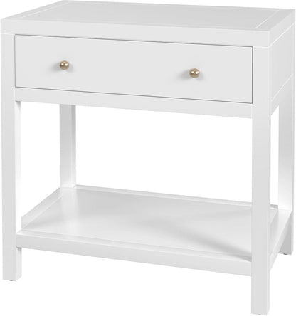Butler Specialty Company Nora 30 in. W Wood 1 Drawer Wide Nightstand with Shelf  - White - 5943304 view 1